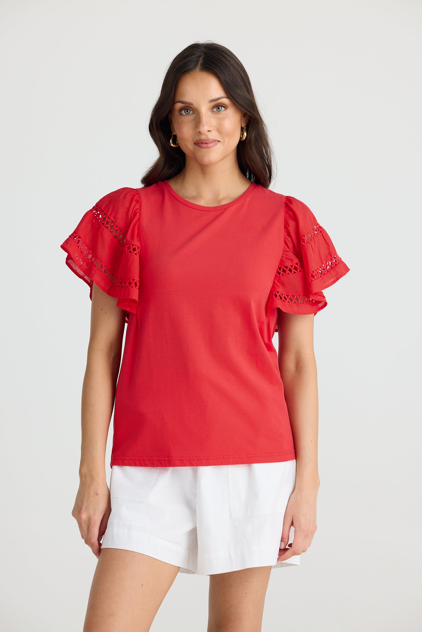 Chloe Tee - Chilli Red