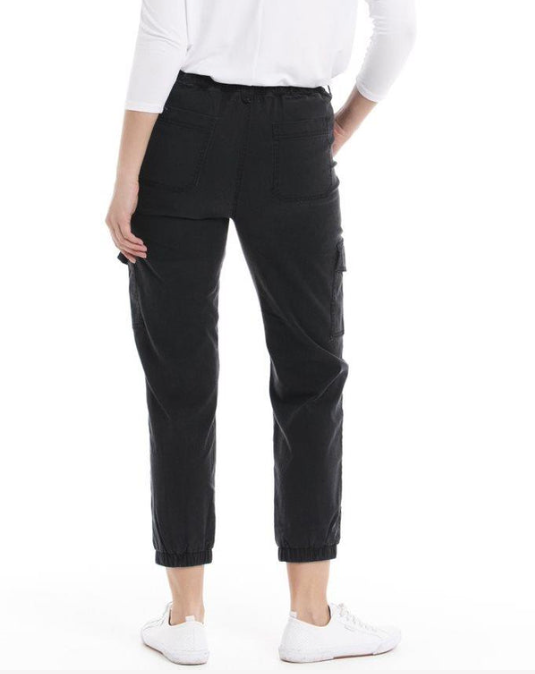 Canterbury lyocell cargo pant - black – Bella & Grace